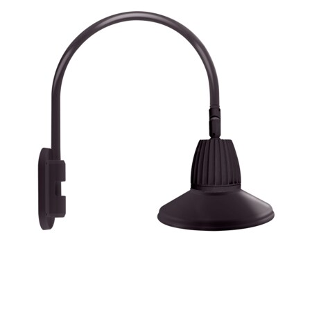 Rab GOOSENECK STYLE4 13W WARM LED 15" ST SHADE SPOT REFL BRONZE GN4LED13YSSTA